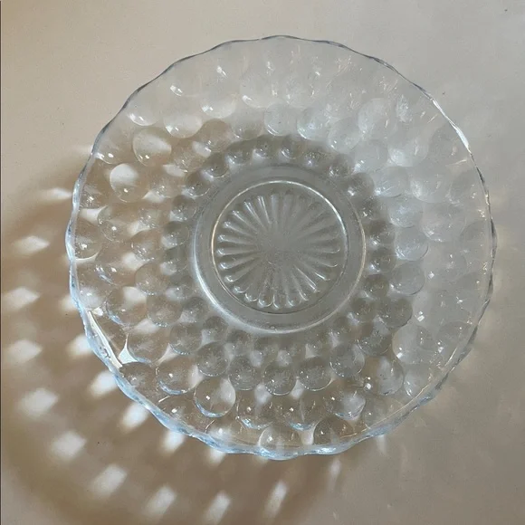 1940s Vintage Anchor Hocking Blue Bubble Glass - Picture 4 of 5